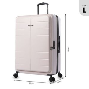 Maleta de Viaje Grande Ruedas 360 Rhio Rosado Claro