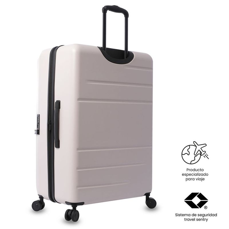 Maleta de Viaje Grande Ruedas 360 Rhio Rosado Claro