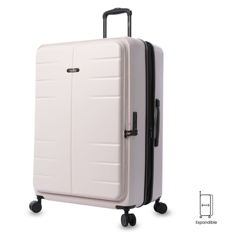 Maleta de Viaje Grande Ruedas 360 Rhio Rosado Claro