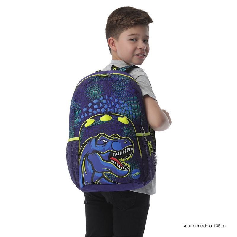Mochila Escolar de Hombros Dino Rock Talla L