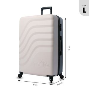 Maleta de Viaje 360 Bazy Grande 30 Kg Beige