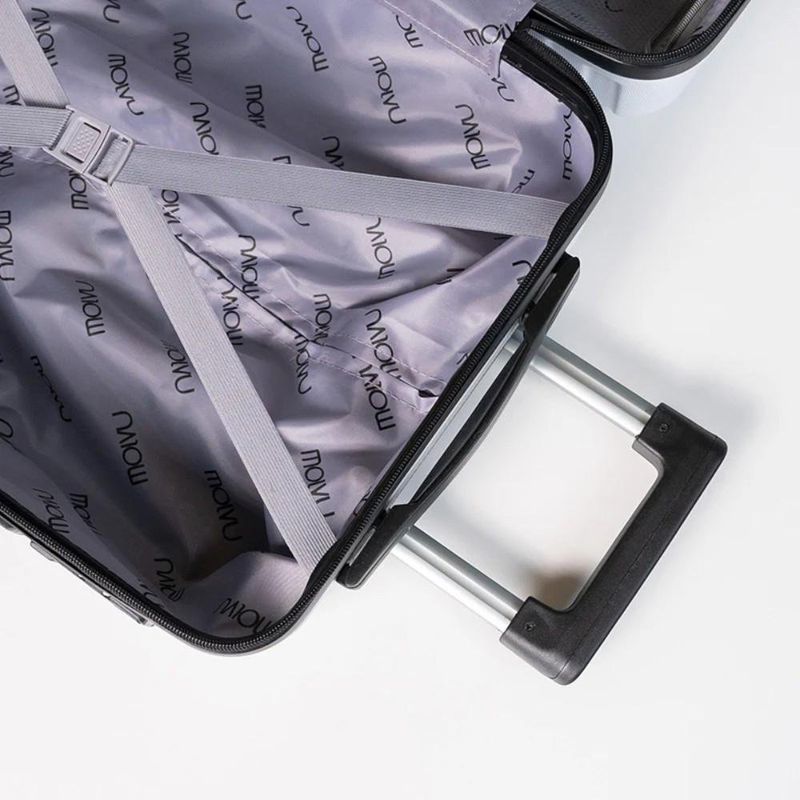 Set de 3 Maletas Rígidas de Plástico ABS 20, 24, 28 Plg Blanco