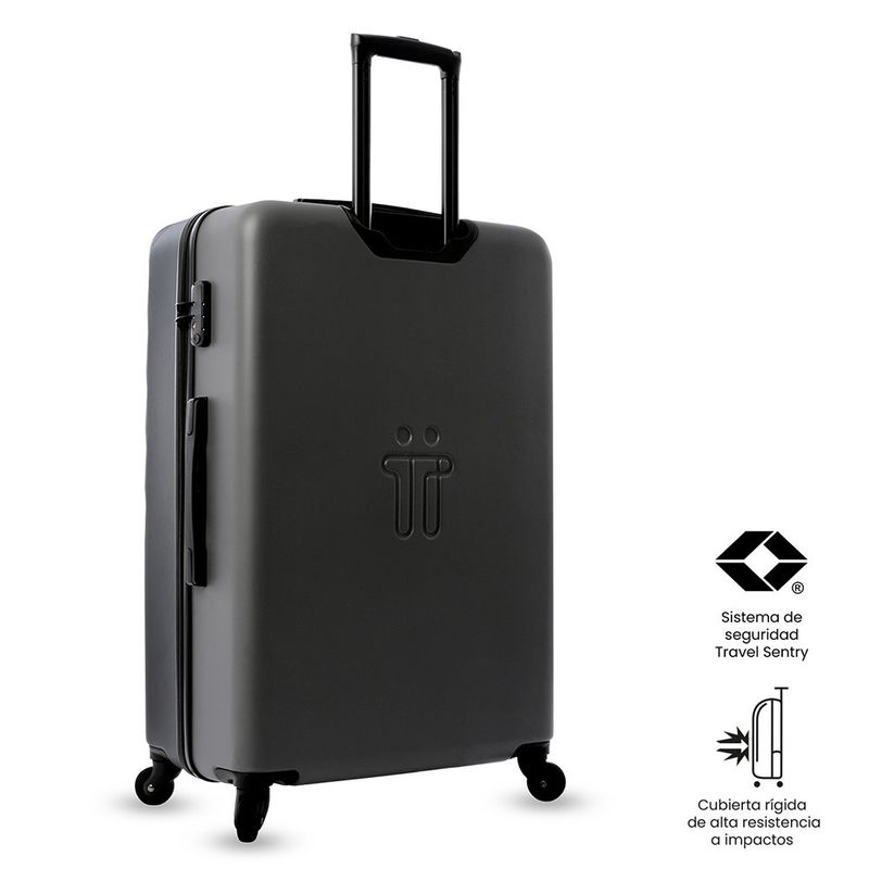 Maleta de Viaje 360 Bazy Grande 30 Kg Negro