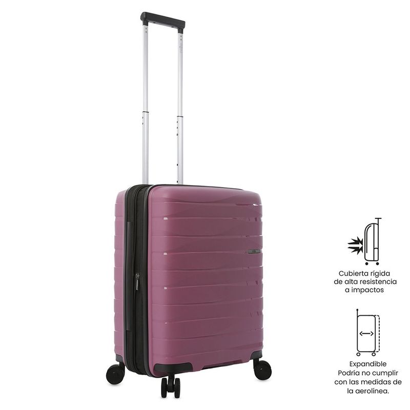 Maleta de Viaje con Ruedas 360 Glide Pequeña Rosada