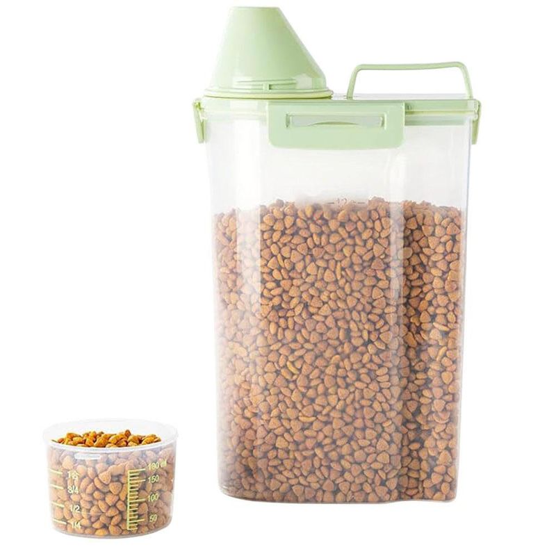 Contenedor Pequeño para Alimento de Mascotas Color Verde