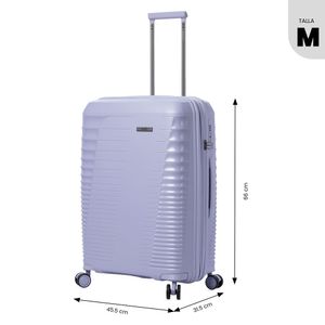 Maleta de Viaje Mediana Ruedas 360 Traveler Negro