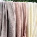 Frazada Color Rosado Muslin Tamaño King