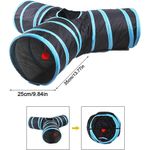 Canal para Gatos Color Negro y Azul