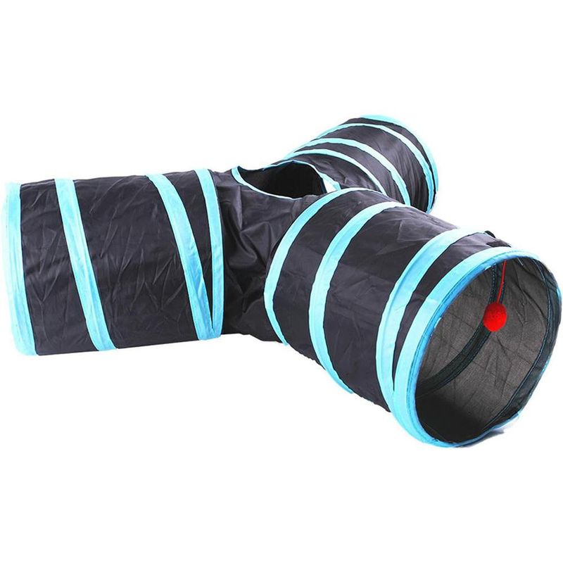 Canal para Gatos Color Negro y Azul