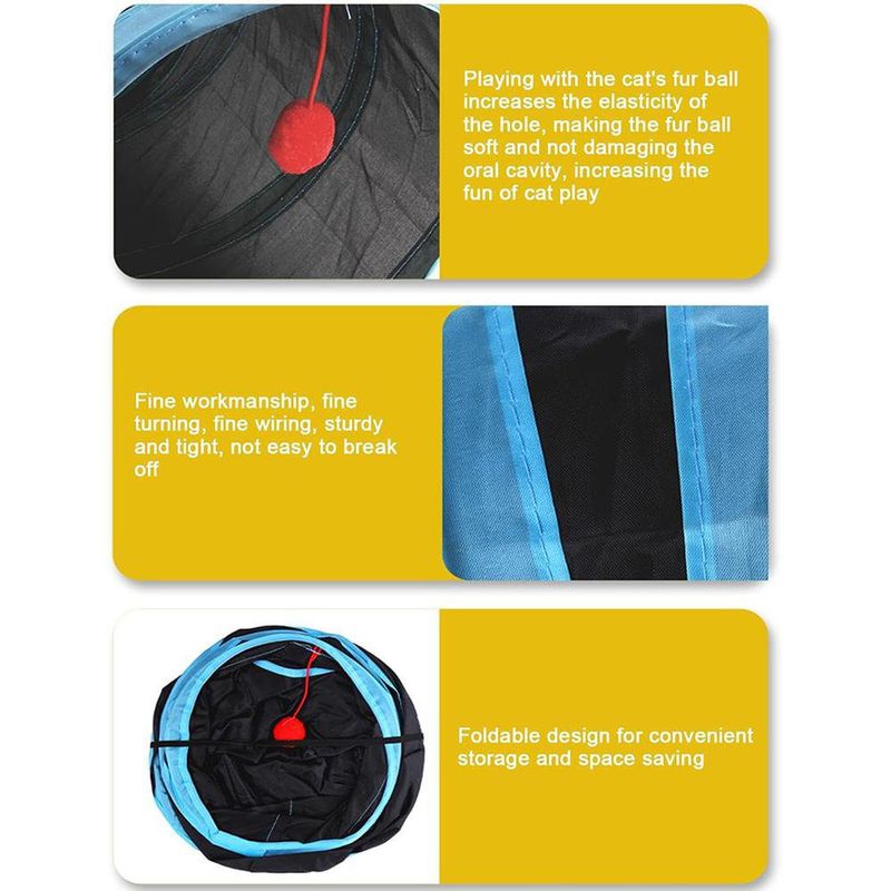 Canal para Gatos Color Negro y Azul