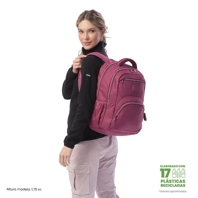 Mochila Universitaria Tracer Rosado Claro