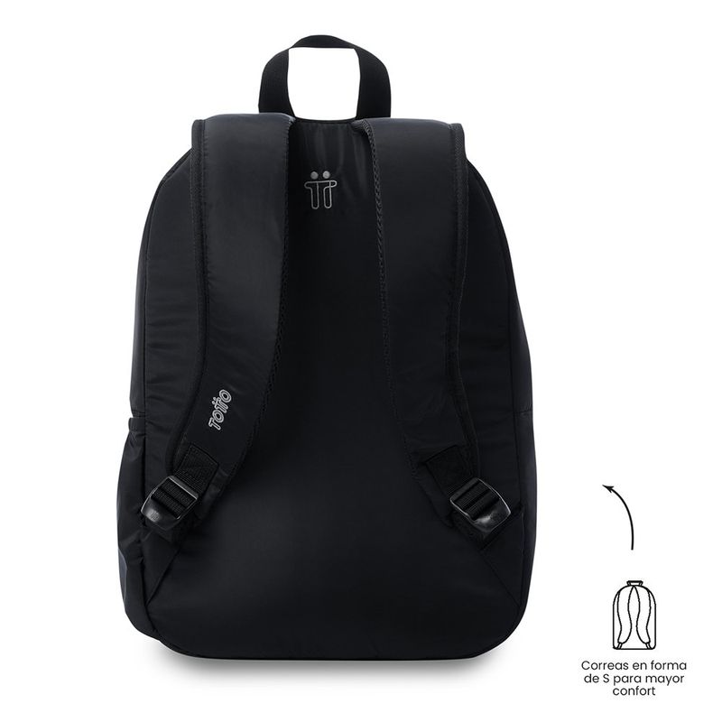Mochila Universitaria para Laptop 13 Plg Negra