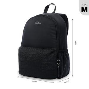 Mochila Universitaria para Laptop 13 Plg Negra