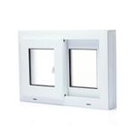 Ventana PVC S80 Corrediza Nevada de 60 x 40 cm