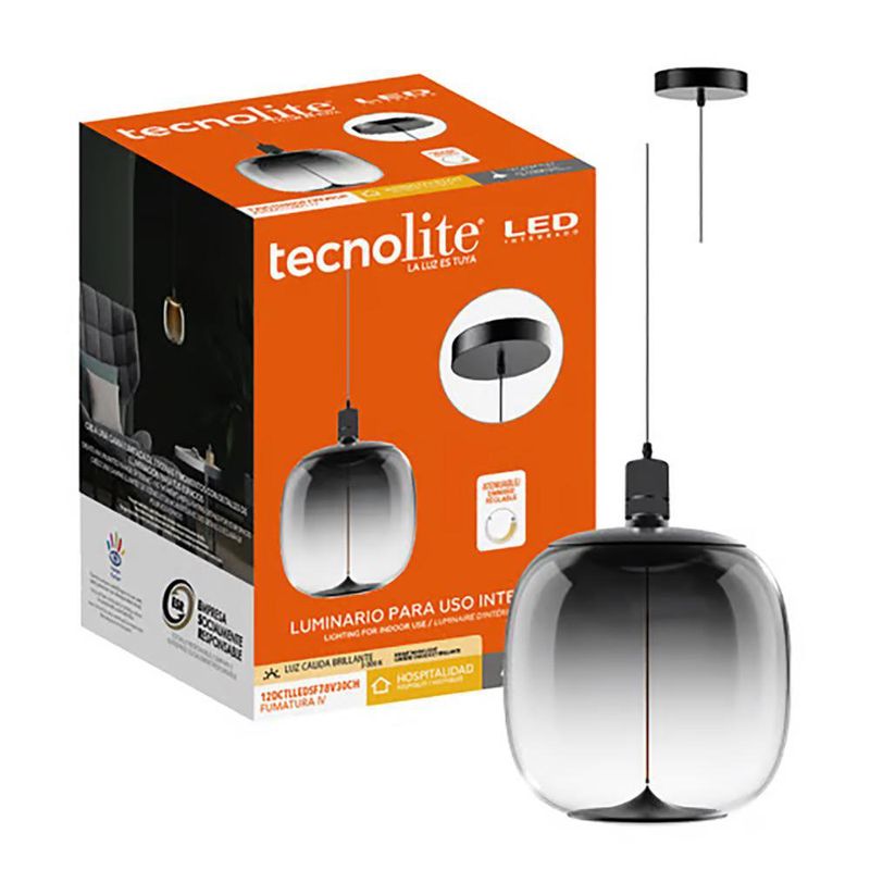 Lámpara de Colgar Humo LED Magnético Luz Cálida Interior de 12W