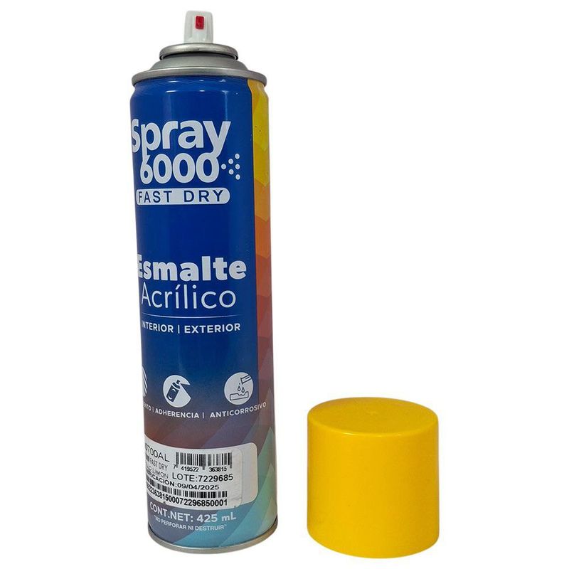 Spray 6000 Fast Dry Color Amarillo Limón