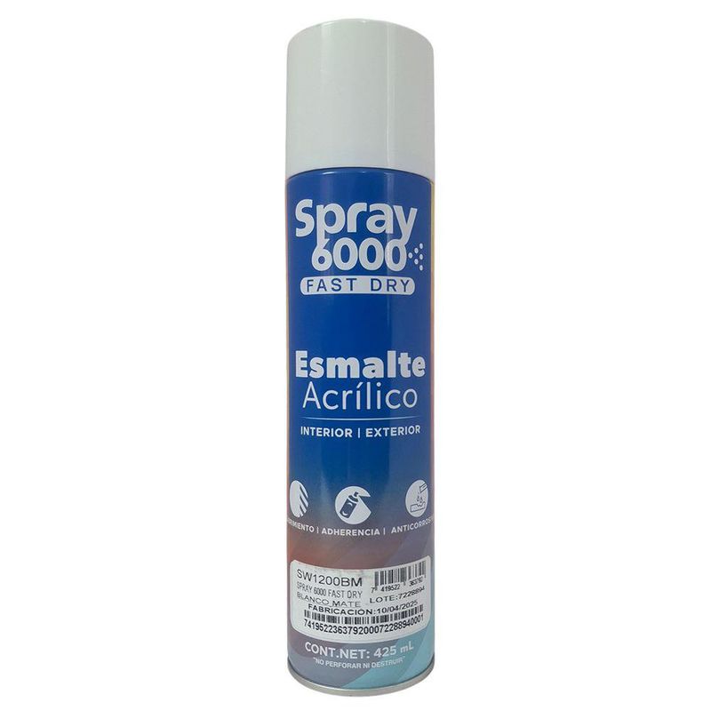 Spray 6000 Fast Dry Color Blanco Mate