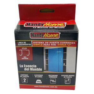 Corredera Simple para Puerta Riel Doble en Kit