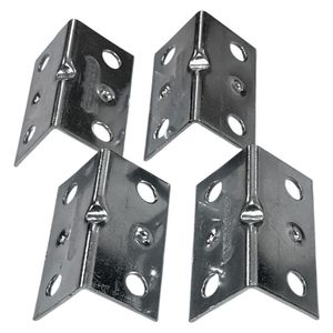 Esquinero Unión Galvanizado de 1 1/2 x 0.75 Plg de 4 Piezas