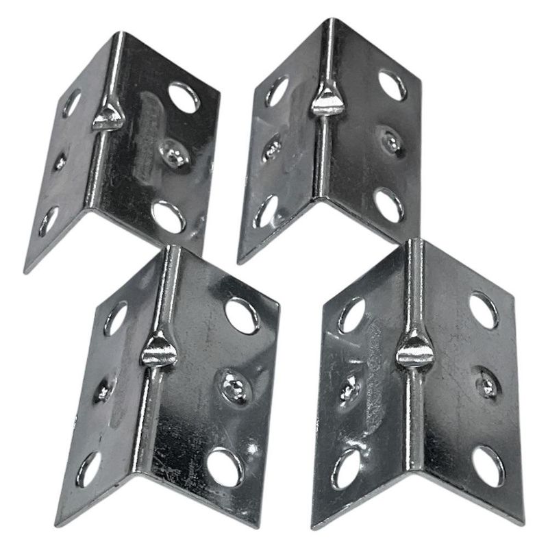 Esquinero Unión Galvanizado de 1 1/2 x 0.75 Plg de 4 Piezas