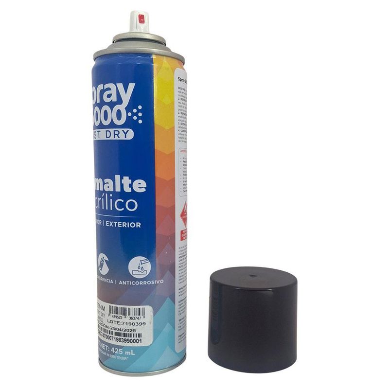 Spray 6000 Fast Dry Color Negro Mate