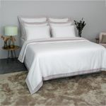 Duvet Blanco 300 Hilos Acabado Satén King