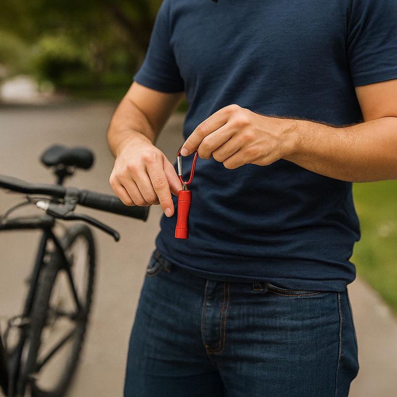 Llavero Tipo Linterna con LED Multicolor
