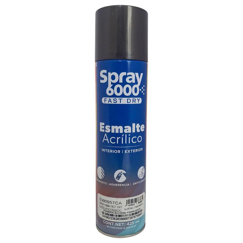 Spray 6000 Fast Dry Color Café Anodizado