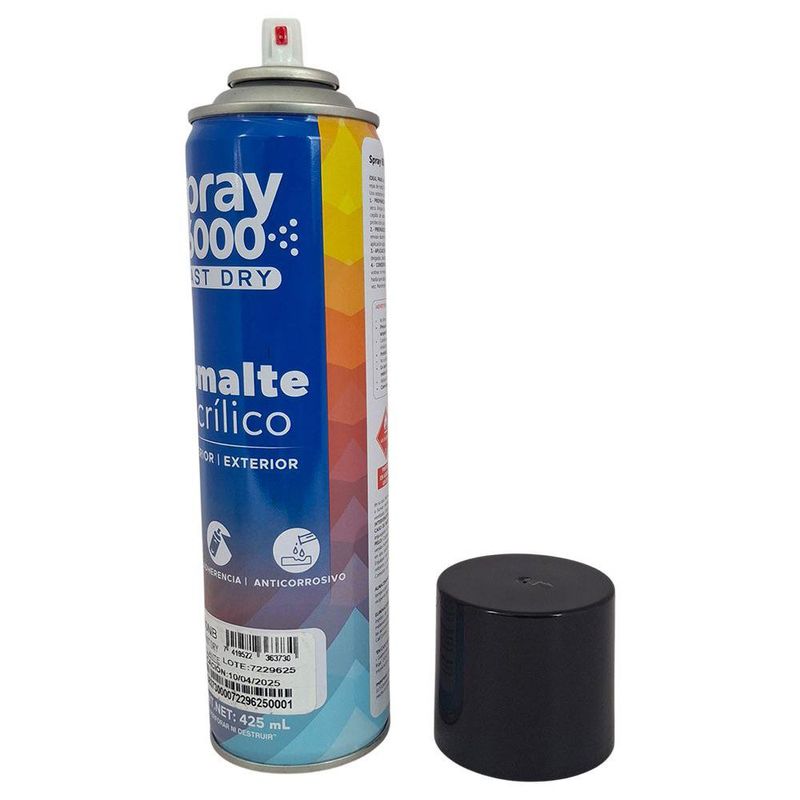 Spray 6000 Fast Dry Color Negro Brillante