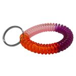 Llavero Pulsera Espiral Multicolor de Plástico Flexible