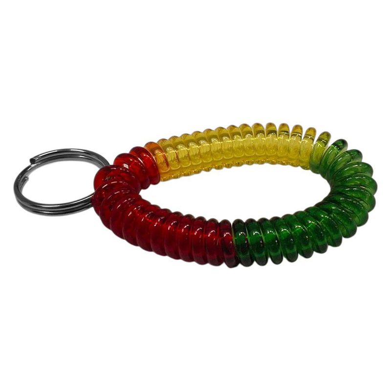 Llavero Pulsera Espiral Multicolor de Plástico Flexible