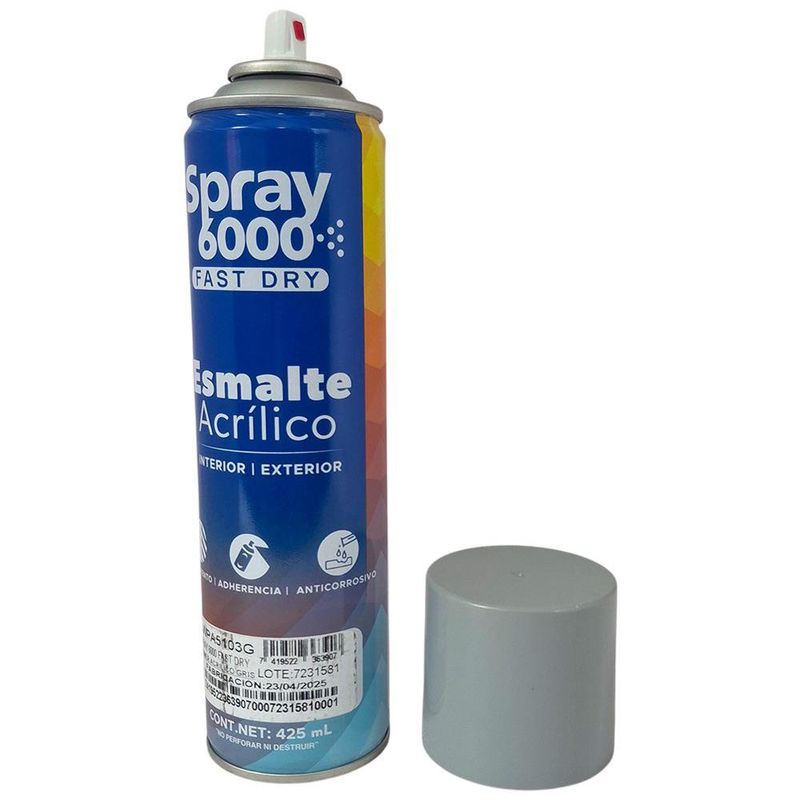 Spray 6000 Fast Dry Primer Acrílico Color Gris