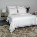 Duvet Blanco 300 Hilos Acabado Satén Full Queen