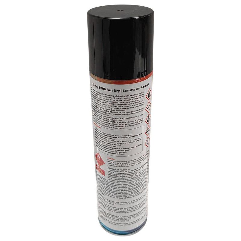 Spray 6000 Fast Dry para Alta Temperatura Color Negro Pardo