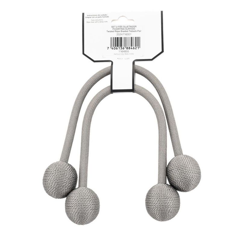 Sujetador para Cortina Tipo Trenzado Diseño Surtido en Set de 2 Piezas