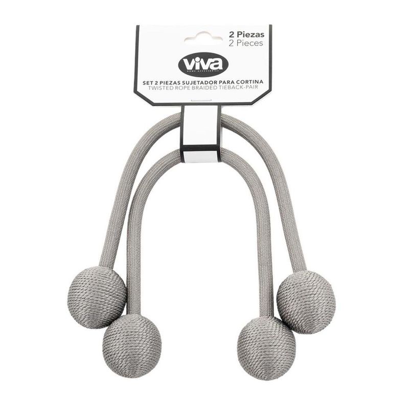 Sujetador para Cortina Tipo Trenzado Diseño Surtido en Set de 2 Piezas