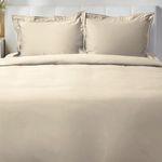 Funda para Almohada Clayton con Borde Beige de 51 x 66 cm