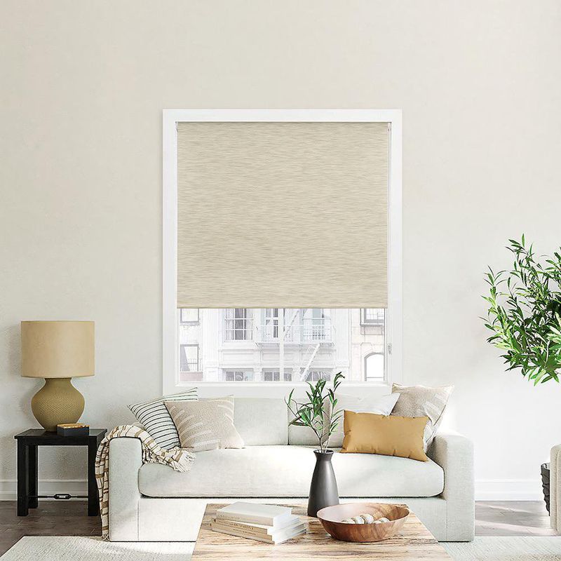 Cortina Enrollable BO Motorizada Color Gris Claro de 180 x 240 cm