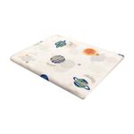 Set de Sábanas 4 Piezas Tamaño Full Queen Diseño Planetas Color Blanco