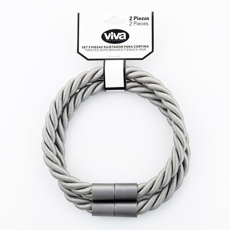 Sujetador para Cortina Trenzado de 16 mm en Set de 2 Piezas Colores Surtidos