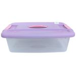Caja Plástica de 12 L Color Lila y Rosado