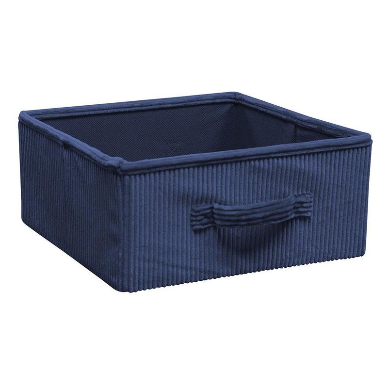Caja Plegable de Pana Azul 31 x 14 Cm