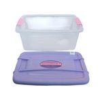 Caja Plástica de 16 L Color Lila y Rosado