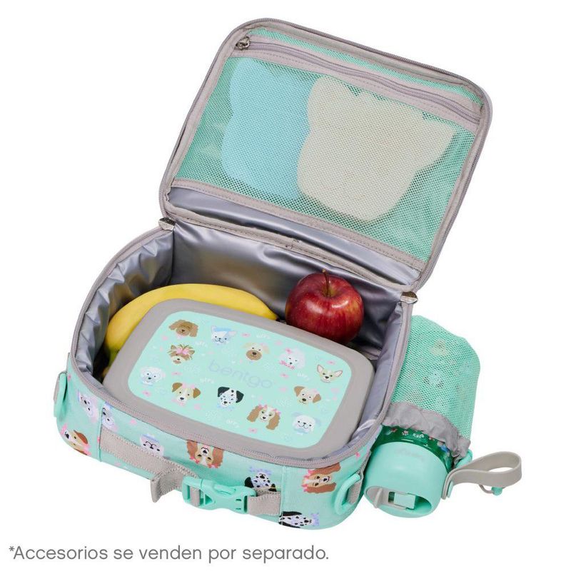 Lonchera Escolar Bentgo Estampado de Perritos Color Aqua