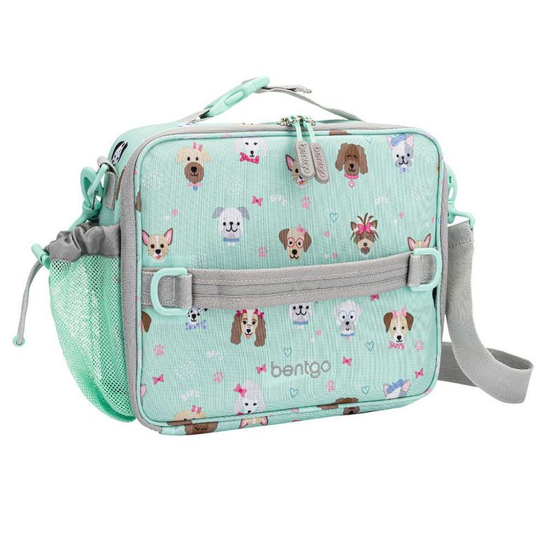 Lonchera Escolar Bentgo Estampado de Perritos Color Aqua