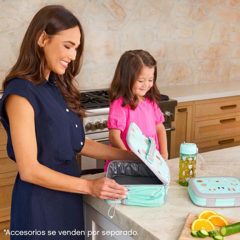 Lonchera Escolar Bentgo Estampado de Perritos Color Aqua