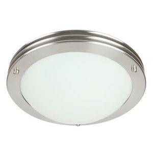 Plafón de Techo LED Base E27 Redondo Acabado Satín Perlado