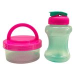 Set de Recipiente Redondo de 24 oz con Asa y Pachón Multicolor