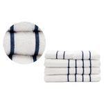 Toalla de Baño Boston Color Blanco con líneas Navy