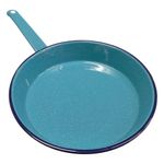 Sartén Cónico de 26 cm de Peltre Color Azul Turquesa